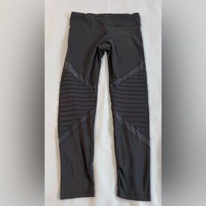Mono B Womens Legging Size Large Wide Waist Ankle‎ charcoal gray